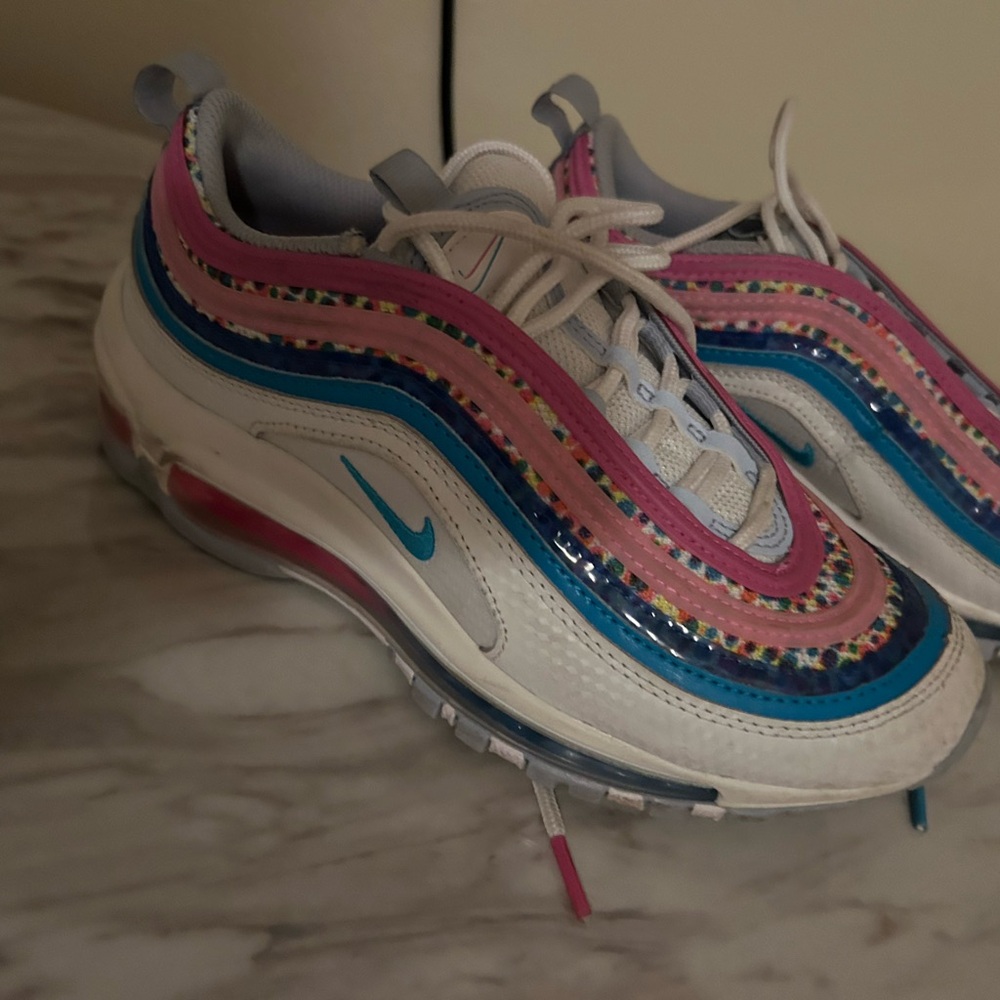 Nike Kids Sneakers - White, Pink, Blue